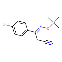 3-(4-Chlorophenyl)-3-trimethylsilyloxyiminopropanenitrile