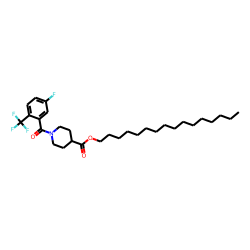 Isonipecotic acid, N-(3-fluoro-6-trifluoromethylbenzoyl)-, hexadecyl ester
