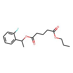 Glutaric acid, 1-(2-fluorophenyl)ethyl propyl ester