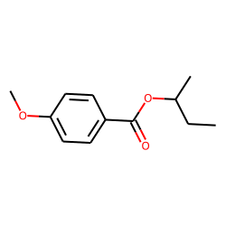 Benzoic acid, 4-methoxy-, 1-methylpropyl ester