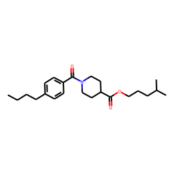Isonipecotic acid, N-(4-butylbenzoyl)-, isohexyl ester