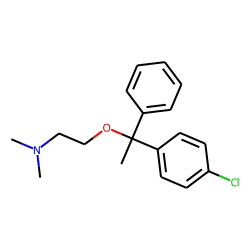 Ethylamine, 2-[1-(p-chlorophenyl)-1-phenylethoxy]-N,N-dimethyl-