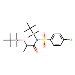 4-Chloro-N-(2-hydroxypropionyl)-benzenesulfonamide, N,O-di(tert.-butyldimethylsilyl)-