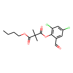 Dimethylmalonic acid, butyl 2,4-dichloro-6-formylphenyl ester