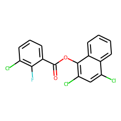 3-Chloro-2-fluorobenzoic acid, 2,4-dichloronaphth-1-yl ester