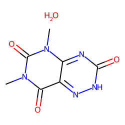 Pyrimido[4,5-e]-as-triazine-3,6,8(2h,5h,7h)-trione, 5,7-dimethyl-, monohydrate