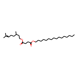 Succinic acid, 3,7-dimethyloct-6-en-1-yl hexadecyl ester