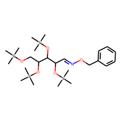 D-(-)-Lyxose, tetrakis(trimethylsilyl) ether, benzyloxime (isomer 1)