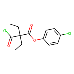Diethylmalonic acid, monochloride, 4-chlorophenyl ester