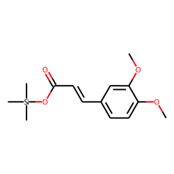 Cinnamic acid, 3,4-dimethoxy-, trimethylsilyl ester