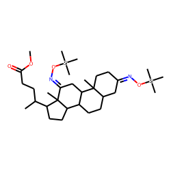 Methyl 5-«beta»-cholan-3,12-dione-24-oate, oxime, TMS