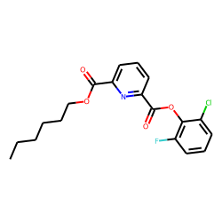 2,6-Pyridinedicarboxylic acid, 2-chloro-6-fluorophenyl hexyl ester
