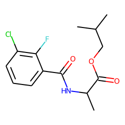 D-Alanine, N-(3-chloro-2-fluorobenzoyl)-, isobutyl ester