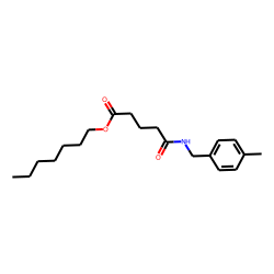 Glutaric acid, monoamide, N-(4-methylbenzyl)-, heptyl ester