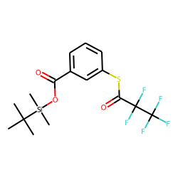 Benzoic acid, 3-pentafluoropropionylthio-, tert.-butyldimethylsilyl ester