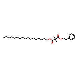 Dimethylmalonic acid, heptadecyl 2-phenethyl ester
