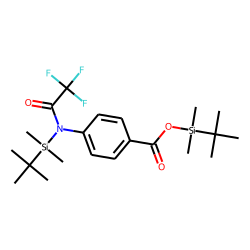 4-Aminobenzoic acid, N- trifluoroacetyl -, N,O-bis(tert.-butyldimethylsilyl)-