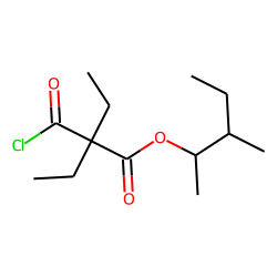 Diethylmalonic acid, monochloride, 3-methylpent-2-yl ester