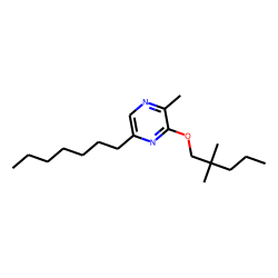 2-(2,2-Dimethylpentoxy)-3-methyl-6-(n-heptyl) pyrazine