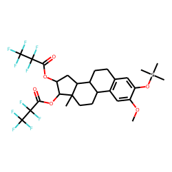 1,3,5(10)-Oestratriene-2-methoxy-3,16«alpha»,17«beta»-triol, 3-TMS-16,17-PFP