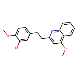 2-(3'-hydroxy,4'-methoxyphenylethyl)-4-methoxyquinoline
