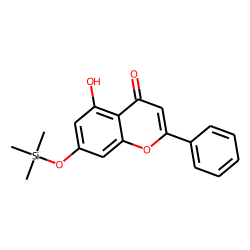 Flavone, 5,7-dihydroxy, mono-TMS
