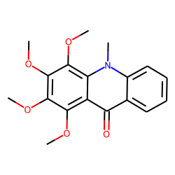 9(10H)-Acridinone, 1,2,3,4-tetramethoxy-10-methyl-