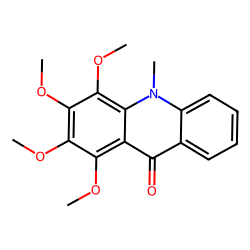 9(10H)-acridinone, 1,2,3,4-tetramethoxy-10-methyl-