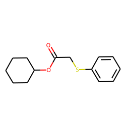 (Phenylthio)acetic acid, cyclohexyl ester