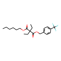 Diethylmalonic acid, hexyl 4-trifluoromethylbenzyl ester
