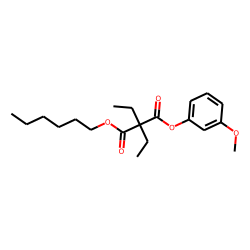 Diethylmalonic acid, hexyl 3-methoxyphenyl ester