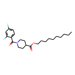 Isonipecotic acid, N-(2,4-difluorobenzoyl)-, decyl ester