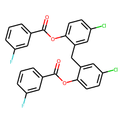 Dichlorophen, O,O'-di(3-fluorobenzoyl)-