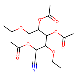 Glucose, 3,6-diethyl, nitrile, acetylated