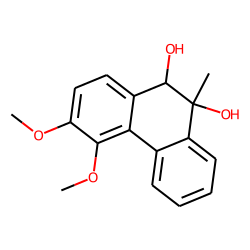 cis-Phenanthrene, 9,10-dihydro-9-methyl-9,10-diol, 3,4-dimethoxy