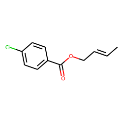 Benzoic acid, 4-chloro, (E)-2-butenyl ester