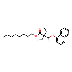 Diethylmalonic acid, 1-naphthyl octyl ester