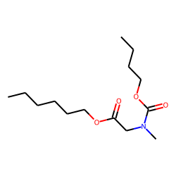 Glycine, N-methyl-n-butoxycarbonyl-, hexyl ester