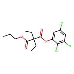 Diethylmalonic acid, propyl 2,3,5-trichlorophenyl ester