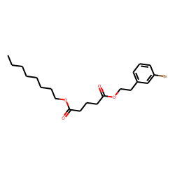 Glutaric acid, 2-(3-bromophenyl)ethyl octyl ester