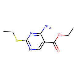 5-Pyrimidinecarboxylic acid, 4-amino-2-(ethylthio)-, ethyl ester