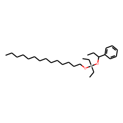 Silane, diethyl(1-phenylpropoxy)tetradecyloxy-
