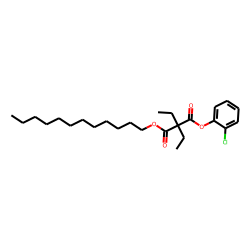 Diethylmalonic acid, 2-chlorophenyl dodecyl ester