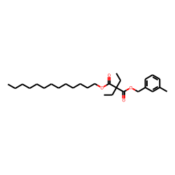 Diethylmalonic acid, 3-methylbenzyl tridecyl ester