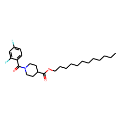 Isonipecotic acid, N-(2,4-difluorobenzoyl)-, dodecyl ester