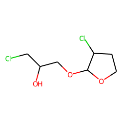 1-Chloro-3-(3-chloro-tetrahydro-furan-2-yloxy)-propan-2-ol