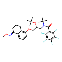 (-)-Bunolol methoxime, PFB-TMS