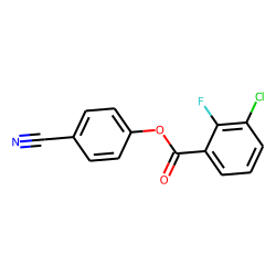 3-Chloro-2-fluorobenzoic acid, 4-cyanophenyl ester