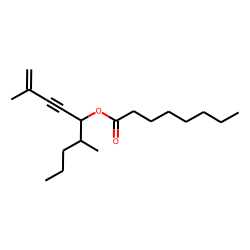 Octanoic acid, 2,6-dimethylnon-1-en-3-yn-5-yl ester