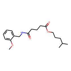 Glutaric acid, monoamide, N-(2-methoxybenzyl)-, isohexyl ester